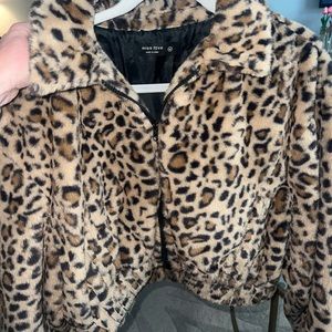 Cheetah fur jacket